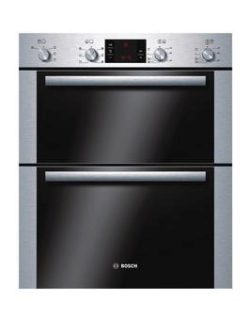 Bosch Hbn43B250B Classixx 60Cm Built Under Electric Double Oven - Brushed Steel